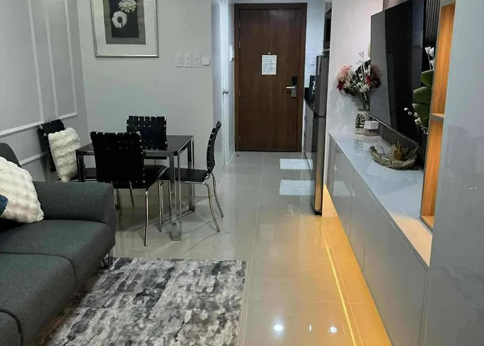 Chic Retreat In Pasay - Scandinavian With Balcony Facing Mall Of Apartment
